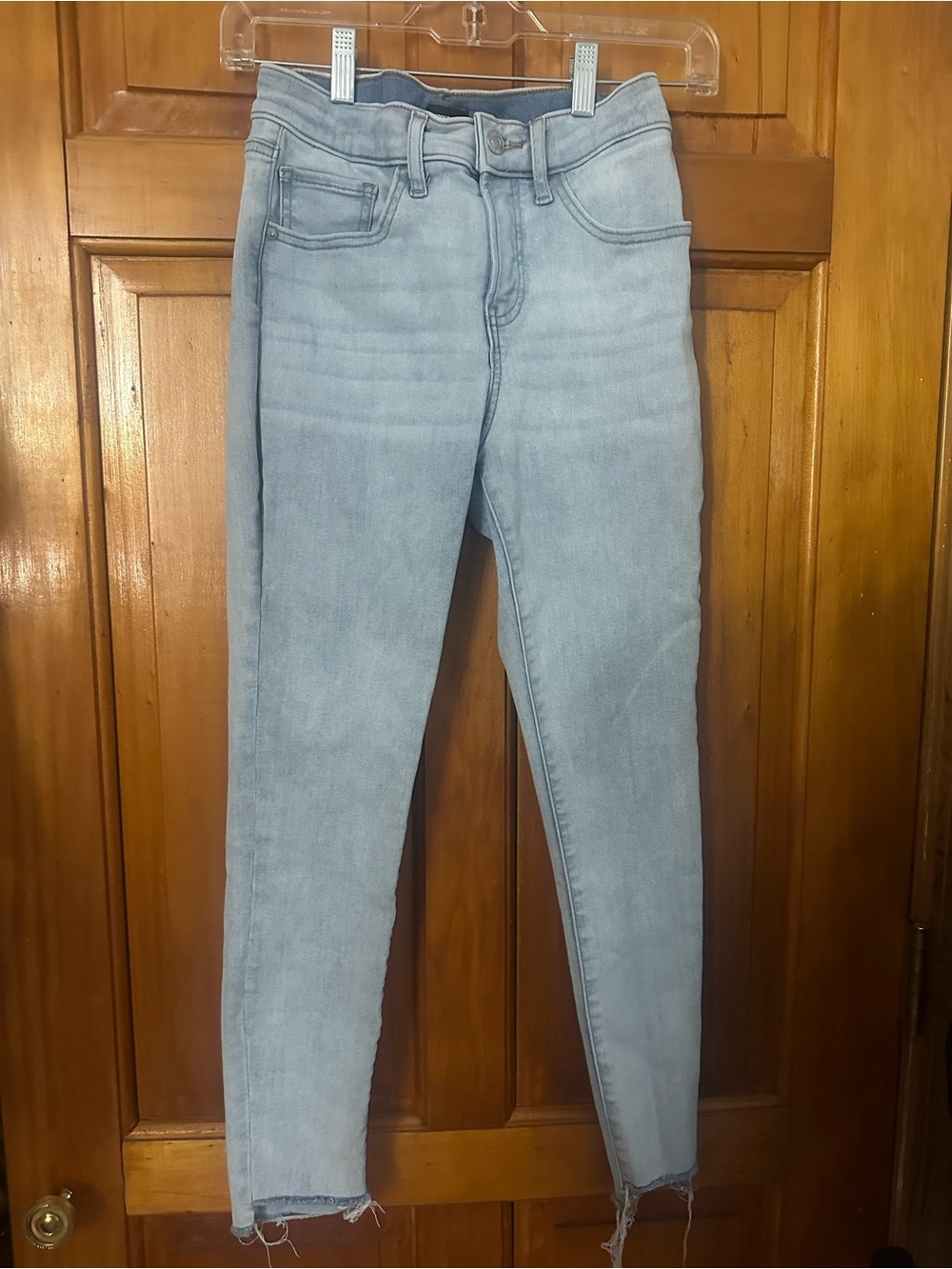 Express Light Blue Skinny Jeans - Picture 1 of 3